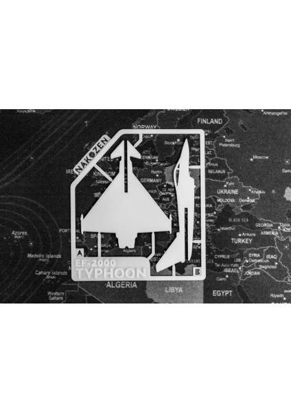 EF-2000 Typhoone Uçak Maketi Kit Kartı