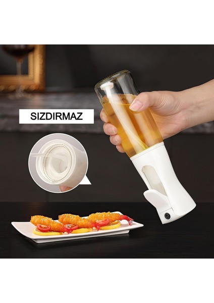 Cam Spreyli Limon Sirke Yağ Püskürtücü Sprey YAĞDANLIK-225 ml