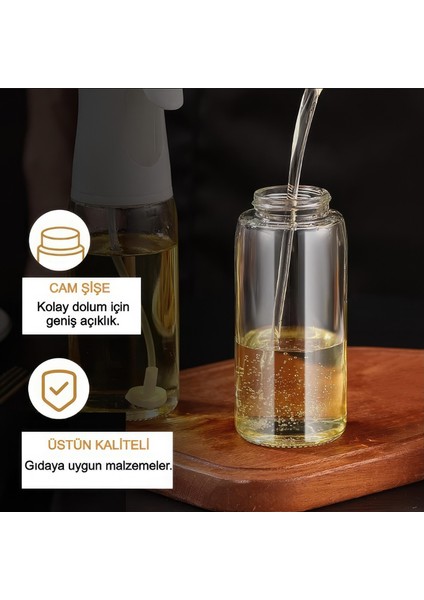 Cam Spreyli Limon Sirke Yağ Püskürtücü Sprey YAĞDANLIK-225 ml fırsatları