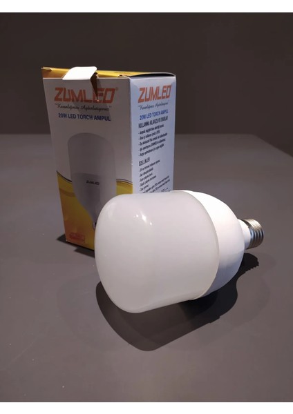 ZUMLEDE27 20W Beyaz Işık LED Torch Ampul