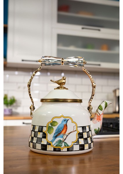 Vintage Paradise Deluxe Emaye Kettle Demlik - 2,85 Litre modelleri