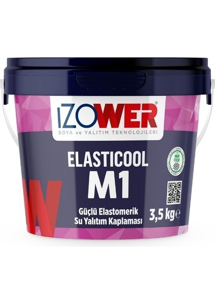 Izower M1 Güçlü Elastomerik Su Yalıtım Kaplaması- Kiremit Rengi- 3,5 kg