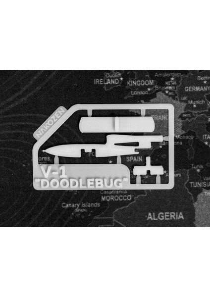 3’lü V1 Doodlebug Mini Uçak Maketi Kit Kartı Seti