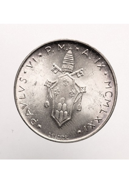 Vatikan 500 Lire 1973 *silver fiyatları