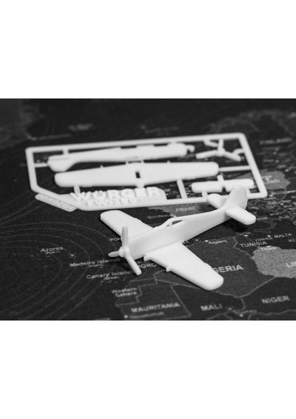 3’lü FW-190 Würger Uçak Maketi Kit Kartı Seti