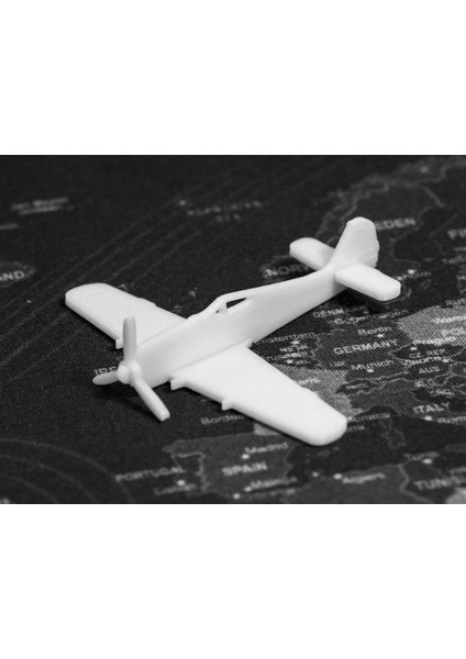 3’lü FW-190 Würger Uçak Maketi Kit Kartı Seti