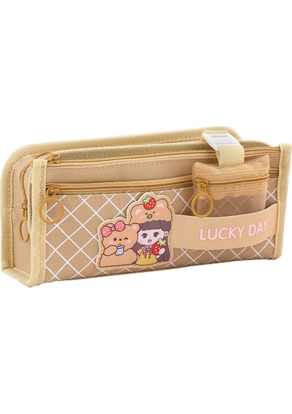 Ilkokul ve Ortaokul Öğrencileri Sevimli Karikatür Büyük Kapasiteli Kalem Kutusu (Yurt Dışından)