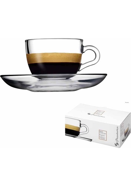 Basic 6 Parça Fincan Seti, Sade, 90 ml