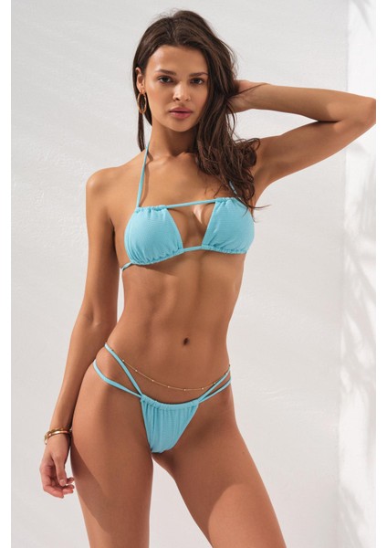 Benefit Straplez Formlu String Bikini Takım Turkuaz 231241 modelleri