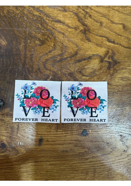 7x6 cm 2 Adet Ütü Ile Yapışan Love Yazı Giyim Kot Dikiş Aksesuarı Transfer Baskı