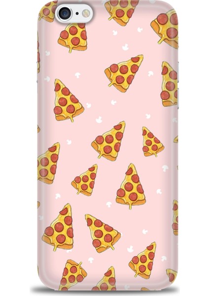 Apple iPhone 6 Kılıf Hd Baskılı - Pizza Dilimleri