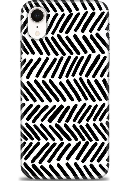 iPhone Xr Kılıf Hd Baskılı - Siyah Çubuklar
