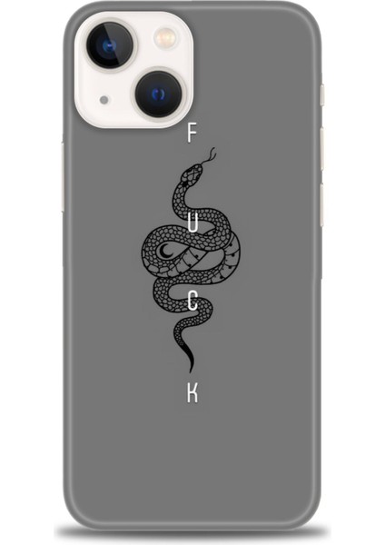 Iphone 15 Kılıf Hd Baskılı - Siyah Yılan