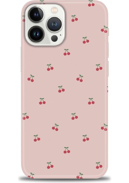 iPhone 15 Pro Max Kılıf Hd Baskılı - Kirazlar