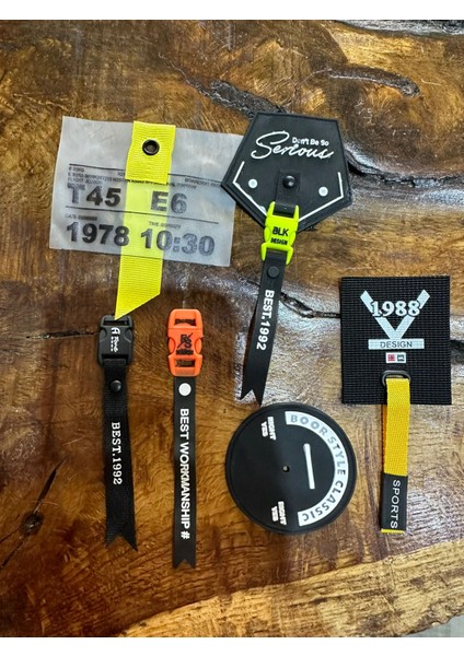 6x8 cm 6 Adet Dikiş Giyim Çanta Aksesuarı Arma Yama