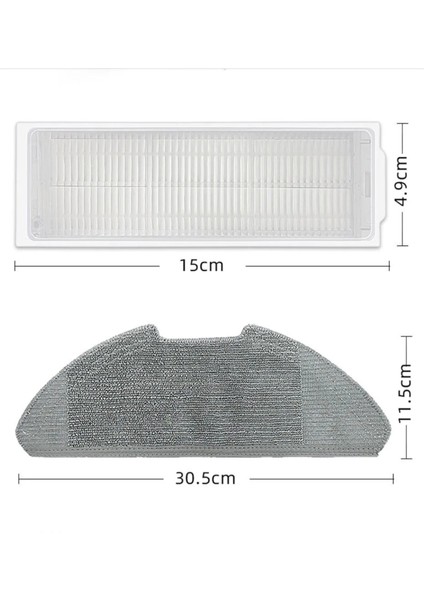 Xiaomi Mi Robot Vacuum Mop 2 Pro ve Mop Lite Mjstl MJST1SHW Uyumlu Filtre Fırça Mop modelleri