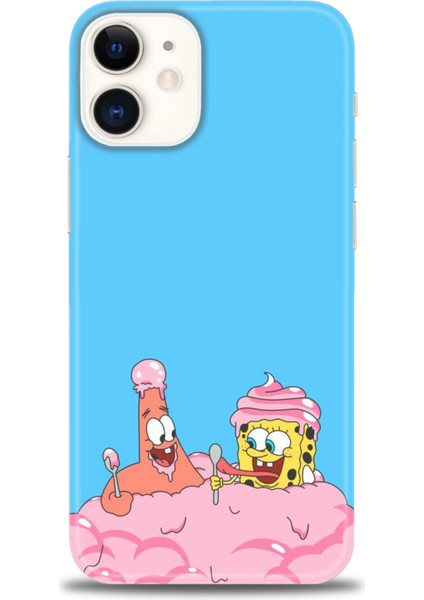 iPhone 12 Kılıf Hd Baskılı - Spongebob