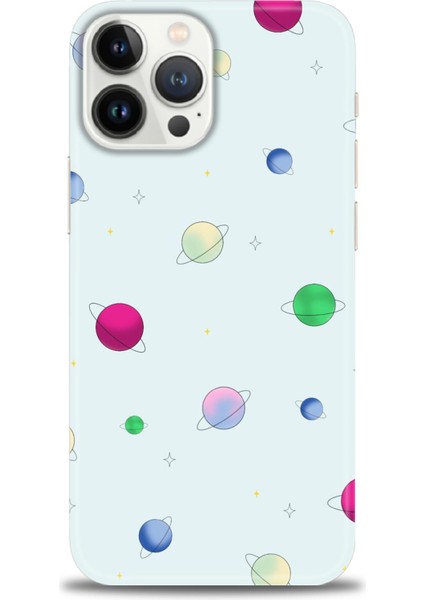 iPhone 16 Pro Kılıf Hd Baskılı - Gezegenler Çizim