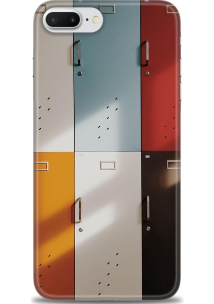 iPhone 8 Plus Kılıf Hd Baskılı - Renkli Kapılar