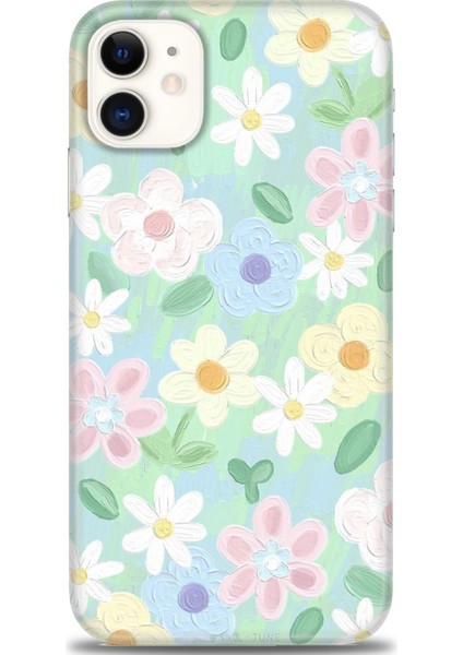 iPhone 11 Kılıf Hd Baskılı - Çiçekk