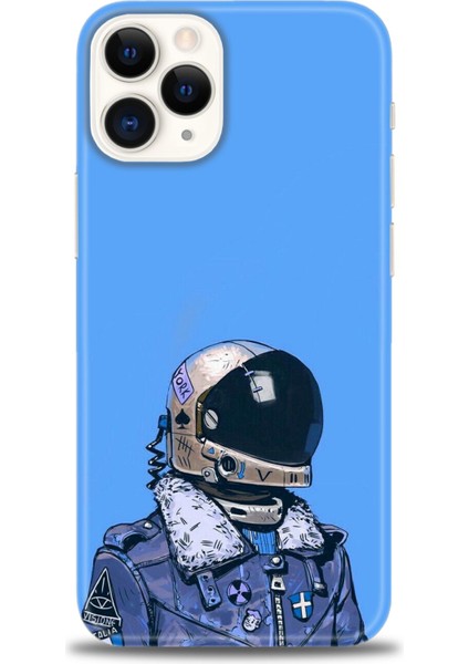 iPhone 12 Pro Max Kılıf Hd Baskılı - Mavi Astronot