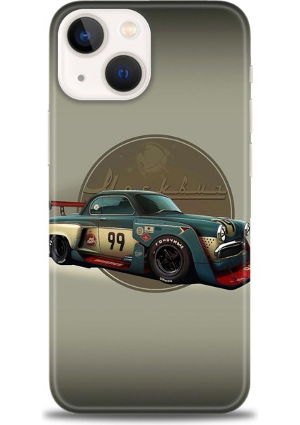 iPhone 13 Mini Kılıf Hd Baskılı - Klasik Araba