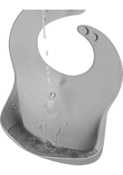 8'li Set - Silikon Mama Önlüğü Bardak Vakumlu Tabak Mama Kaşığı 3'lü Dişlik ve Kule Oyuncağı Gri fiyatları