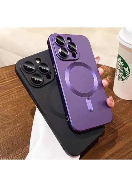 iPhone 11 Metalik Boya Manyetik Emme Cep Telefonu Kılıfı (Yurt Dışından) indirimleri