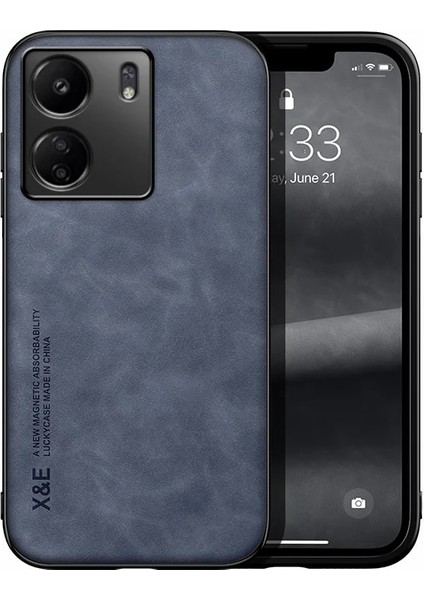 Poco X6 Cilt Hissi Manyetik Çekim Cep Telefonu Kılıfı (Yurt Dışından)