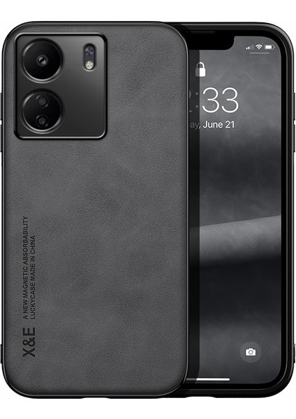 Poco X6 Cilt Hissi Manyetik Çekim Cep Telefonu Kılıfı (Yurt Dışından)