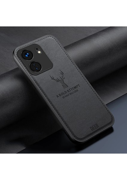 Poco X6 Pro Kumaş Geyik Deseni Cep Telefonu Kılıfı (Yurt Dışından)