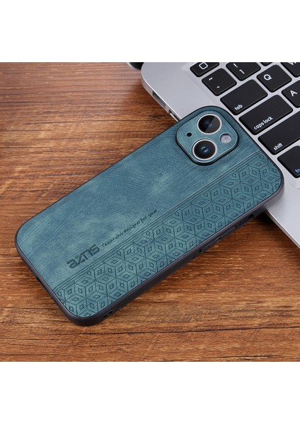 iPhone 14 Retro Basınç Çiçek Deseni Pu Cep Telefonu Kılıfı (Yurt Dışından)