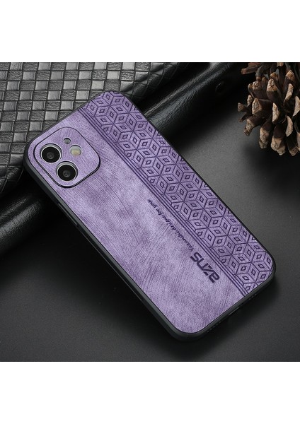iPhone 11 Retro Basınç Çiçek Deseni Pu Cep Telefonu Kılıfı (Yurt Dışından)