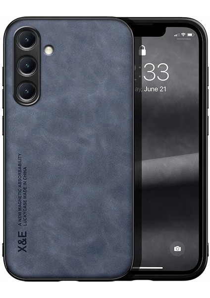 Samsung Galaxy S23 Plus Cilt Hissi Manyetik Çekim Cep Telefonu Kılıfı (Yurt Dışından)