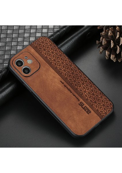 iPhone 11 Retro Basınç Çiçek Deseni Pu Cep Telefonu Kılıfı (Yurt Dışından)