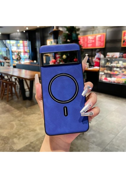 Google Pixel 7 Pro Retro Manyetik Emme Cep Telefonu Kılıfı (Yurt Dışından)
