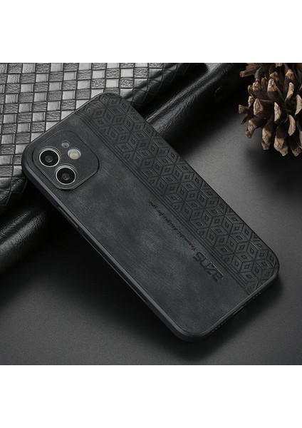 iPhone 11 Retro Basınç Çiçek Deseni Pu Cep Telefonu Kılıfı (Yurt Dışından)