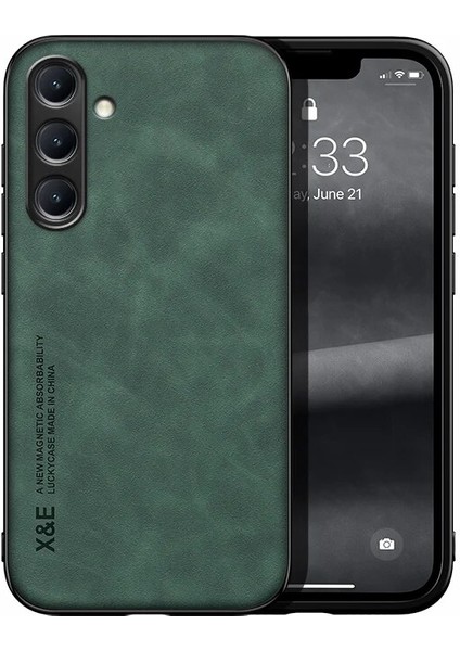 Samsung Galaxy S23 Cilt Hissi Manyetik Çekim Cep Telefonu Kılıfı (Yurt Dışından)