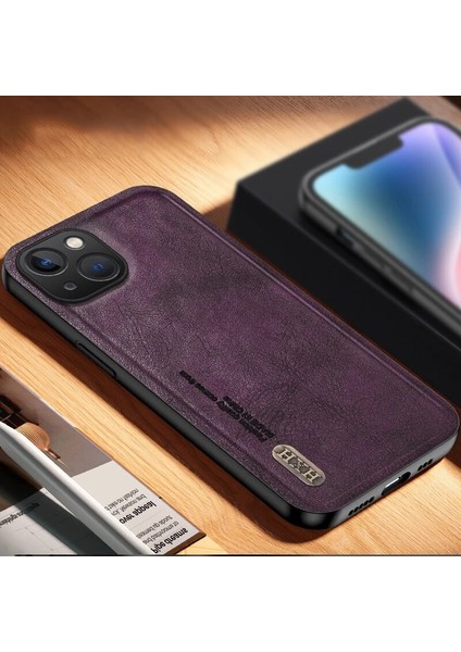 iPhone 15 Retro Buzlu Manyetik Emme Cep Telefonu Kılıfı (Yurt Dışından)