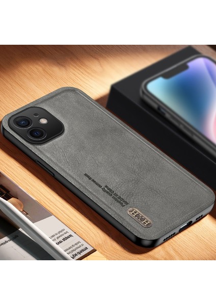 iPhone 12 Retro Buzlu Manyetik Emme Cep Telefonu Kılıfı (Yurt Dışından)
