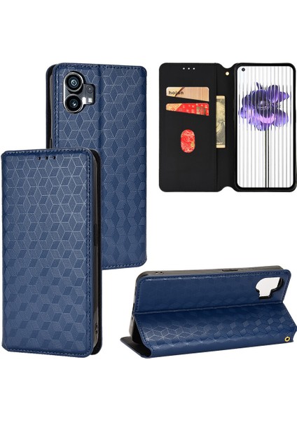Manyi Mall - 9117 Nothing ile Nothing Phone 1 3D Desen Premium Pu Deri Flip Cüzdan Kılıf Kart Tutucu Manyetik Tpu Darbeye Dayanıklı Kapak (Yurt Dışından)