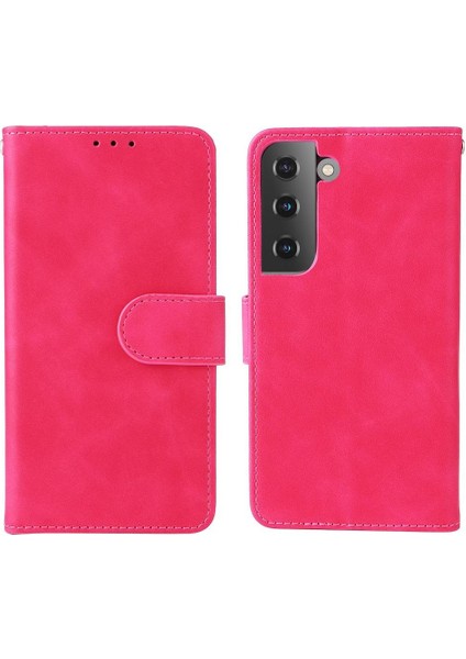 - 9117 Samsung Galaxy S22 Için Kılıf Tam Koruma Deri Folio Flip Case Kart (Yurt Dışından)