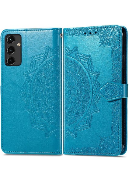- 9117 Samsung A14 5g Flip Kapak Darbeye Zarif Desen Deri (Yurt Dışından)