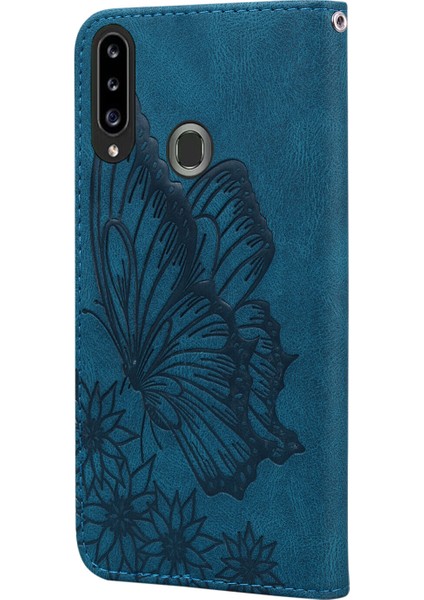 - 9117 Samsung Galaxy A20S Kabartmalı Kelebek Çiçek Deri Folyo Cüzdan Bilek Kayışı Kart Yuvaları Tutucu Çevirmeli Telefon Kılıfı (Yurt Dışından) modelleri
