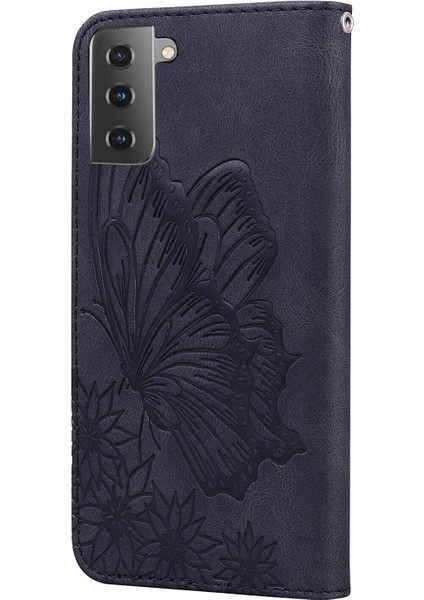 - 9117 Samsung Galaxy S21 Kabartmalı Kelebek Çiçek Deri Folyo Cüzdan Bilek Kayışı Kart Yuvaları Tutucu Çevirmeli Telefon Kılıfı (Yurt Dışından) modelleri