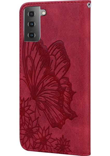 - 9117 Samsung Galaxy S21 Kabartmalı Kelebek Çiçek Deri Folyo Cüzdan Bilek Kayışı Kart Yuvaları Tutucu Çevirmeli Telefon Kılıfı (Yurt Dışından) modelleri