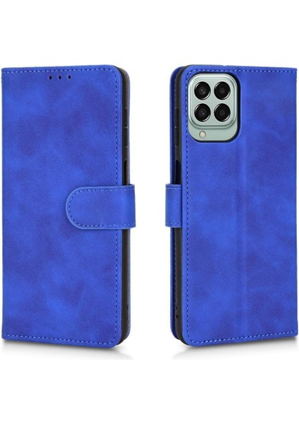 - 9117 Samsung Galaxy M33 5g Kart Ekleme Deri Folio Flip Case (Yurt Dışından)