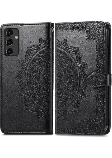 - 9117 Samsung A14 5g Flip Kapak Darbeye Zarif Desen Deri (Yurt Dışından)