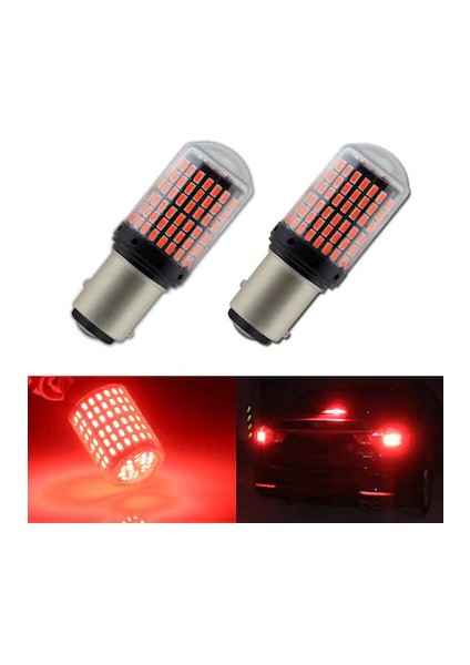 Marketin 93 LED Turuncu Renk Ampul Mercekli 12 V Tek Duy