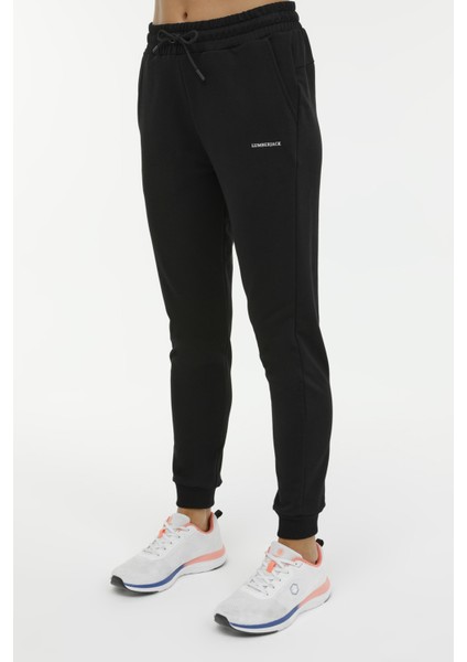 W-CT133 Basıc Jogger 4fx Sıyah Kadın Eşofman Altı